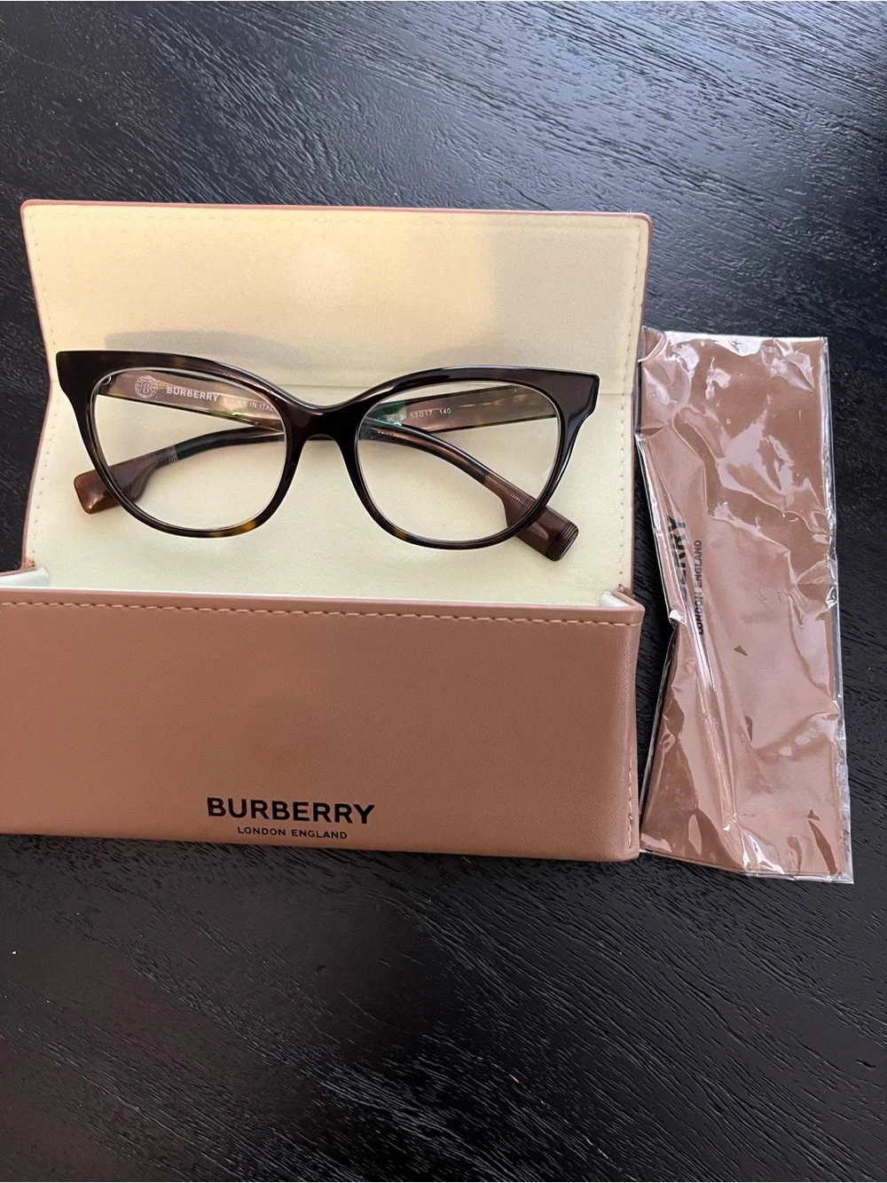 Burberry Tortoiseshell Cat-Eye Optical Glasses